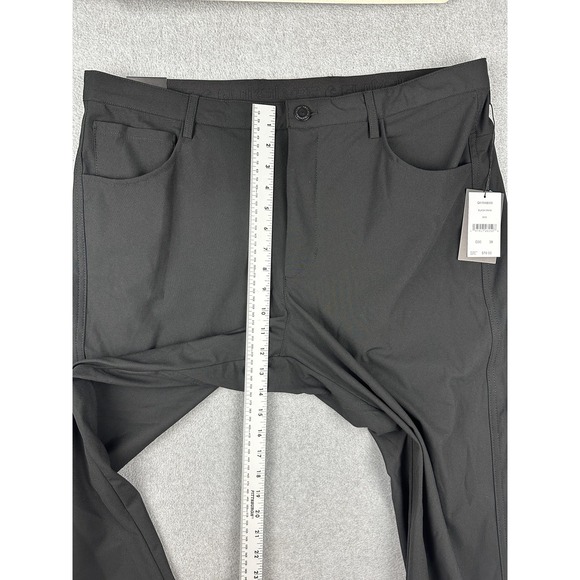 Quiksilver Pants Mens 38x31 Black Onyx Slim Fit Stretch Polyester Casual New - Picture 6 of 11